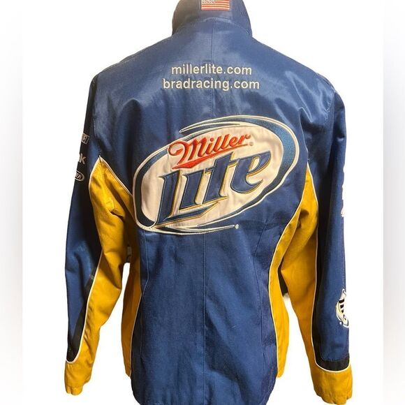 Miller Lite Racing Brad Keselowski Nascar Pit Crew Jacket Chase Authentics Large - Picture 16 of 16